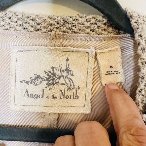 Angel of the North Anthropologie Envalira Sweater Sz XS Wool Silk Blend Jacket - Picture 4 of 7